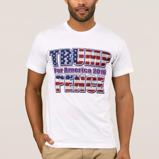 T-shirt Trump et Pence 2016 (Devant)