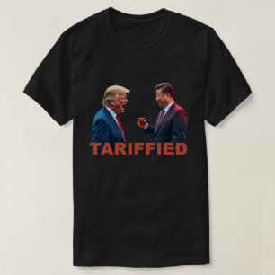 T-shirt trump et Xi Jinping tarifiés
