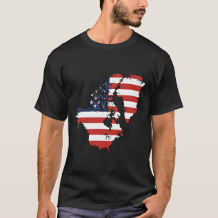 T-shirt Trump États-Unis et Canada Carte du Groenland Drôl