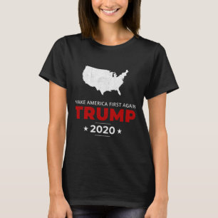 T-shirt Trump Faire de l'Amérique d'abord à nouveau Pro Us