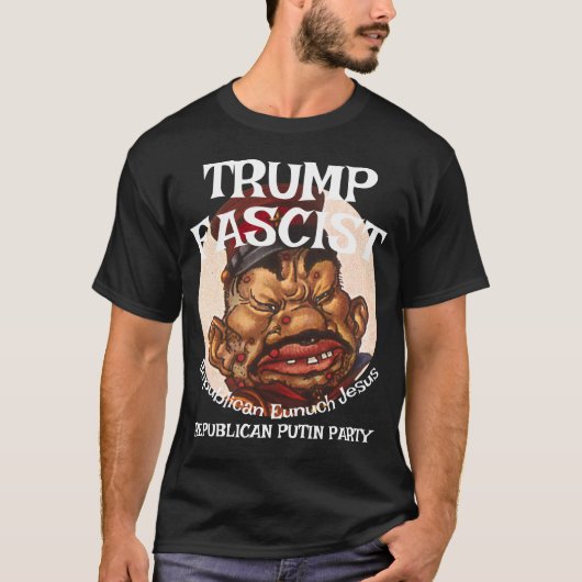 T-shirt Trump Fascist Aryan Republican Jesus (Devant)
