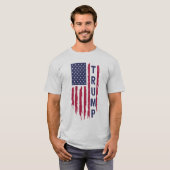 T-shirt Trump Flag Tee" - Un partisan patriotique (Devant entier)