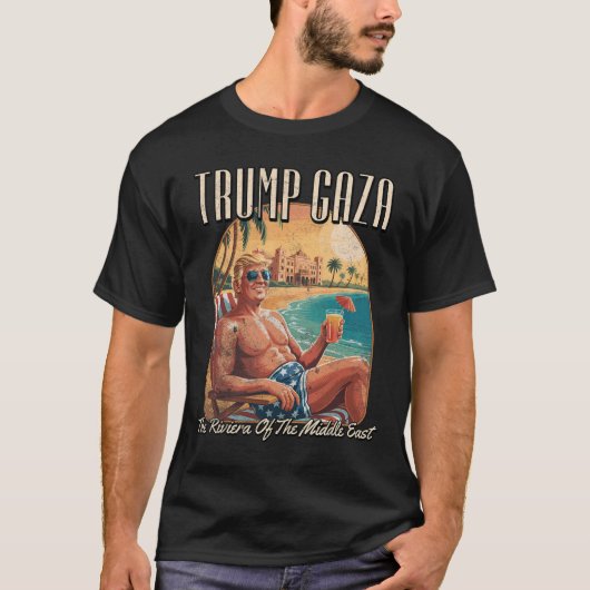 T-shirt Trump Gaza  (Devant)