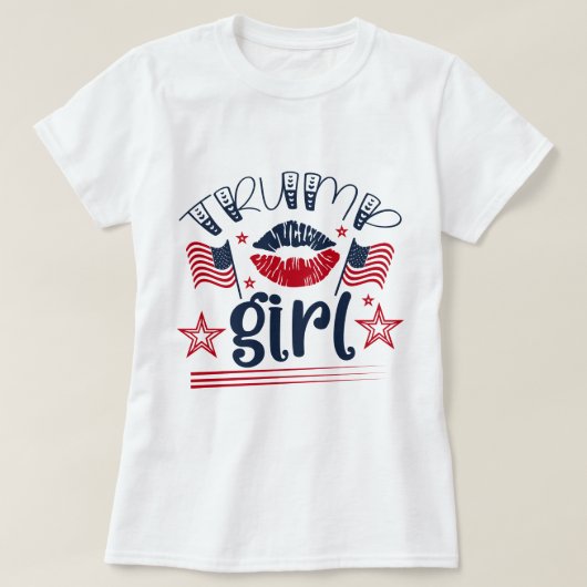 T-shirt Trump Girl Design (Design devant)