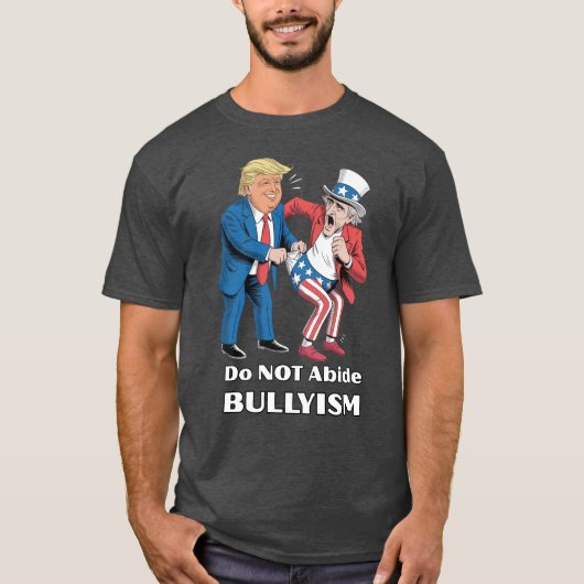 T-shirt Trump Giving Uncle Sam a Wedgie – Bullyism (Devant)