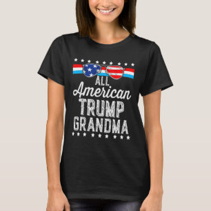 T-shirt Trump, grand-mère américaine, drapeau américain, s
