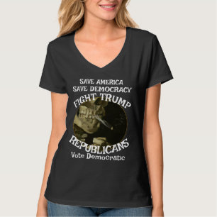T-shirt Trump Guillotine col V