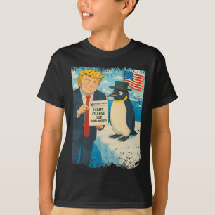 T-shirt Trump impose le droit de douane Penguin Anime Poli