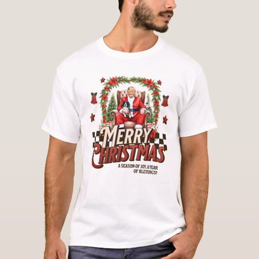 T-shirt Trump Joyeux Noël (Devant)