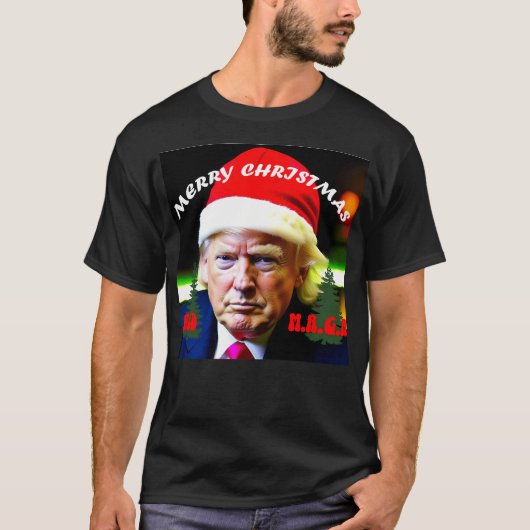 T-shirt Trump Joyeux Noël Ultra Maga Classic (Devant)