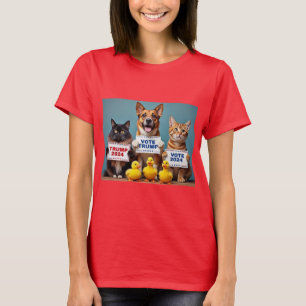 T-shirt Trump Kitties, Doggy, Duckies