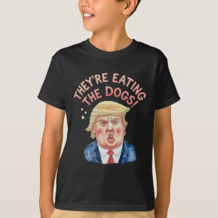 T-shirt Trump mange les chiens - Trump mème