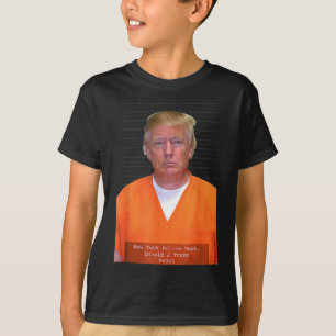 T-shirt Trump Mug Shot Range Jumpsuit Parodie Derrière Les