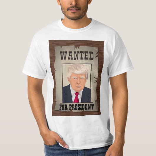 T-SHIRT TRUMP MUGSHOT RECHERCHÉ POUR LE PRÉSIDENT 2024 (Devant)