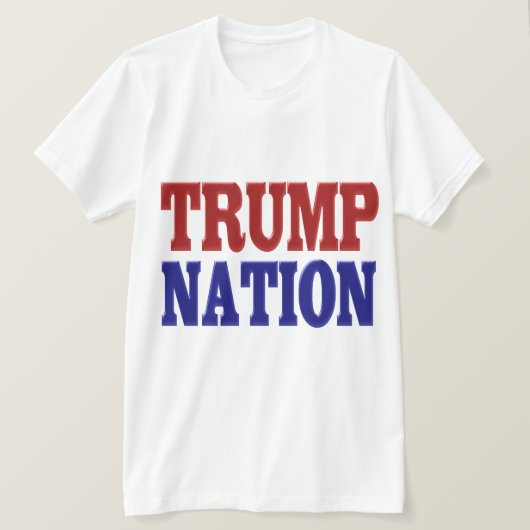 T-shirt Trump Nation bleu (Design devant)
