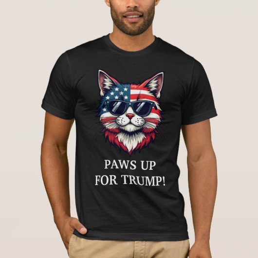 T-shirt Trump Pat President Flag Patriotic (Devant)
