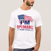 T-shirt Trump Pence 2016 - Panier des déplorables (Devant)
