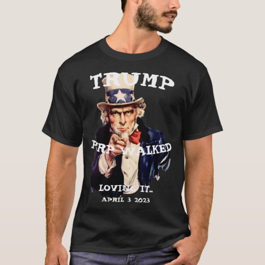T-shirt Trump Perp Marché 2023 Mardi Oncle Sam (Devant)