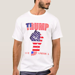 T-shirt Trump Poing dans l'Amérique de l'air Guerre civile