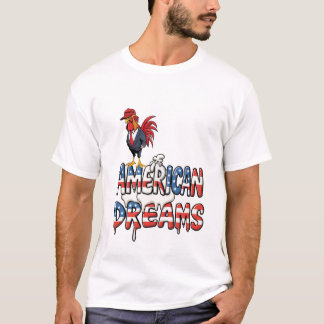 T-shirt Trump Pooster Sur Les Rêves Américains