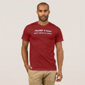 T-shirt Trump pour le président 2020 Gardez l'Amérique gra (Devant entier)