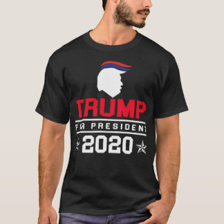 T-shirt Trump pour président 2020 Cadeau drôle pour hommes