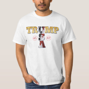 T-shirt Trump Presidential 💪 Gold USA
