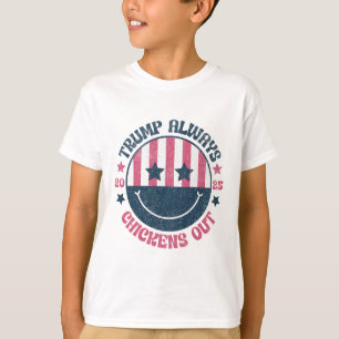 T-shirt Trump Recule Toujours Drôle Taco Américain 