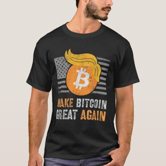 T-shirt Trump Sarcastique Rendre le Bitcoin grand à nouvea (Devant)
