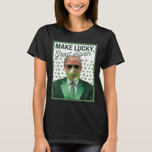 T-shirt Trump souffler la bulle gomme Saint-Patricks Jour