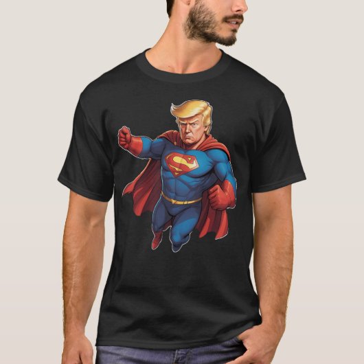 T-shirt Trump Superhero (Devant)
