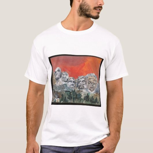 T-shirt Trump sur Mt Rushmore (Devant)