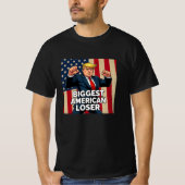 T-shirt Trump The Biggest American Loser (Devant)