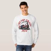 T-shirt Trump Train 2024 Long Sleeve (Devant entier)