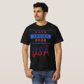 T-shirt Trump USA 2024 blk (Devant entier)