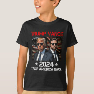 T-shirt Trump Vance 2024 Donald Trump J.d. Vance Take Amer