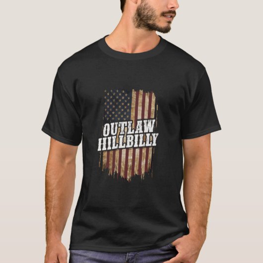 T-shirt Trump Vance 2024 J.D. Vance Outlaw Hillbilly (Devant)