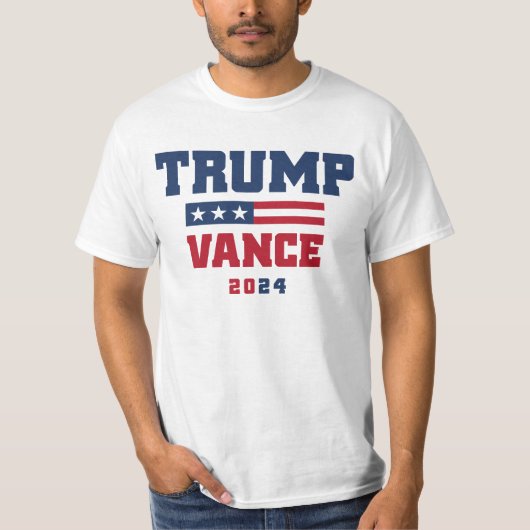 T-shirt Trump Vance 2024 Pour Président (Devant)
