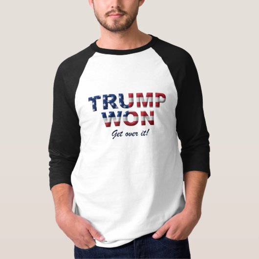 T-shirt TRUMP WON pull pour hommes (Devant)
