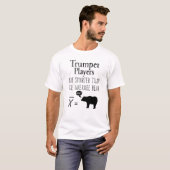 T-shirt Trumpet amusant - Ours moyen (Devant entier)