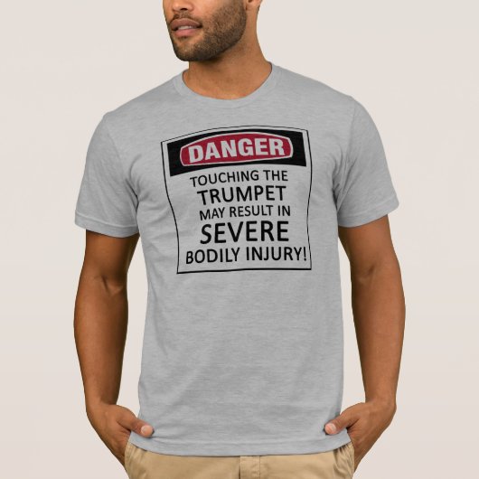 T-shirt Trumpet danger (Devant)
