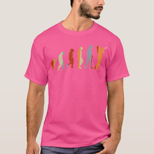 T-shirt Trumpet Evolution Trumpet (Devant)