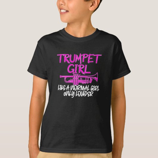 T-shirt Trumpet girl comme une fille normale (Devant)