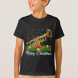 T-shirt Trumpet Music Lover Correspondance Santa Hat Trump