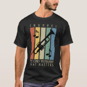 T-shirt Trumpet Music Vintage Marching Band (Devant)