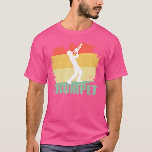 T-shirt Trumpet Tee rétro (Devant)
