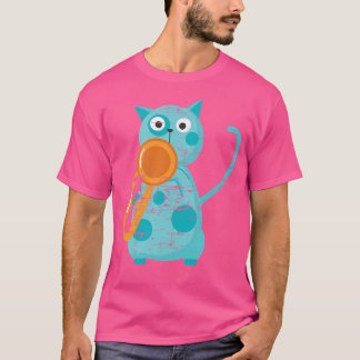 T-shirt Trumpeter Chat Trompette animal musicien de jazz