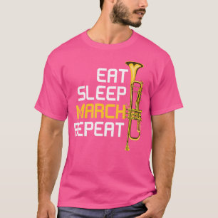 T-shirt Trumpeter, musicien de bande Marching Trumpeter Mu