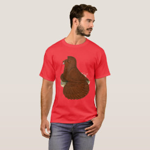 T-shirt Trumpeter Pigeon rouge