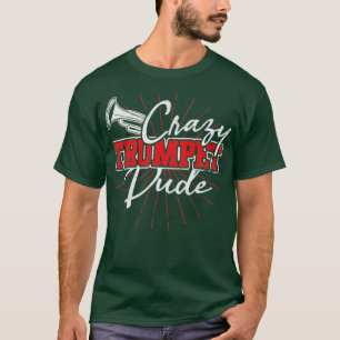T-shirt Trumpeter Retro Trumpeter, trompette folle